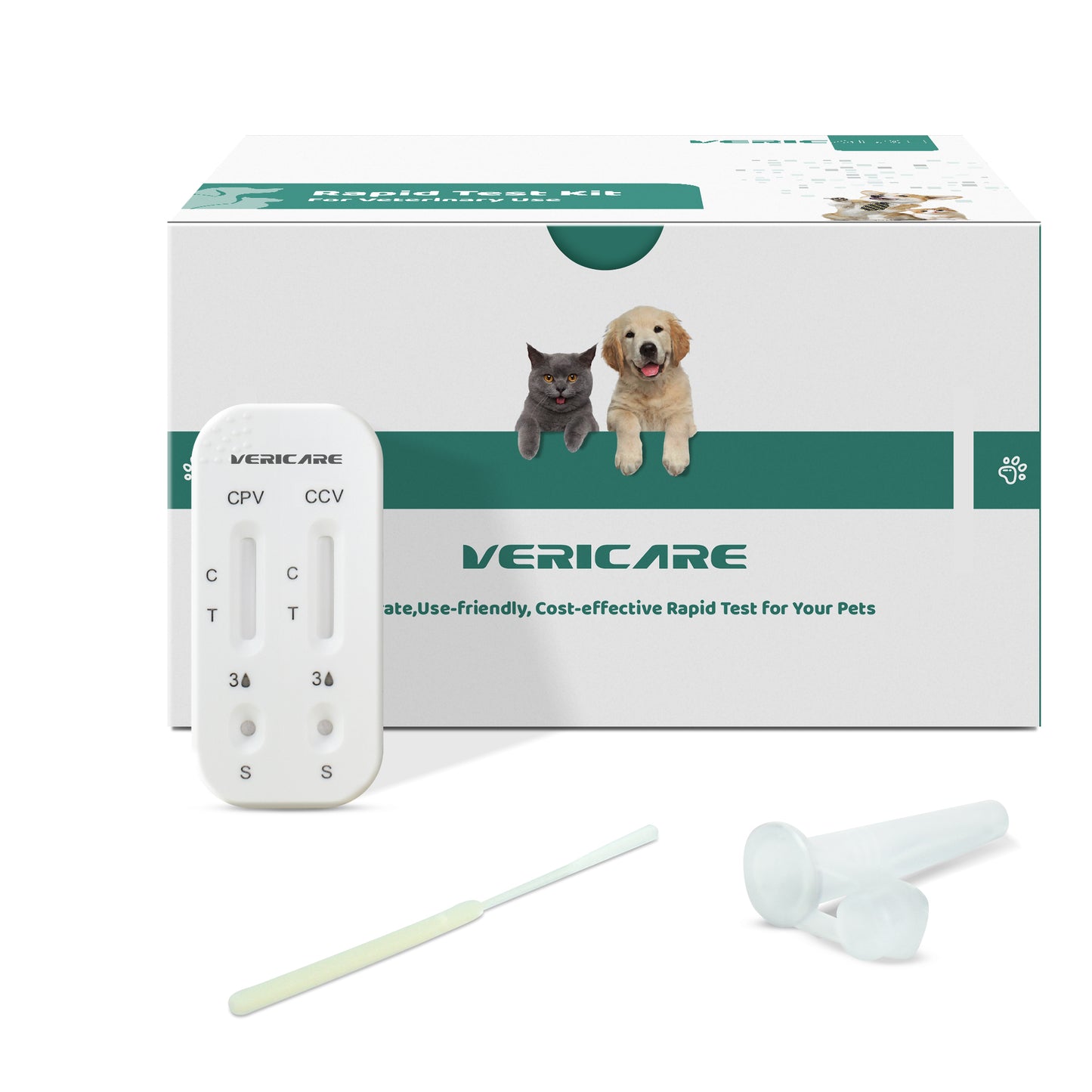 2 in 1 combo Test kits CPV-CCV Ag Canine Parvovirus+Coronavirus Antigen Combo Rapid Test Kit
