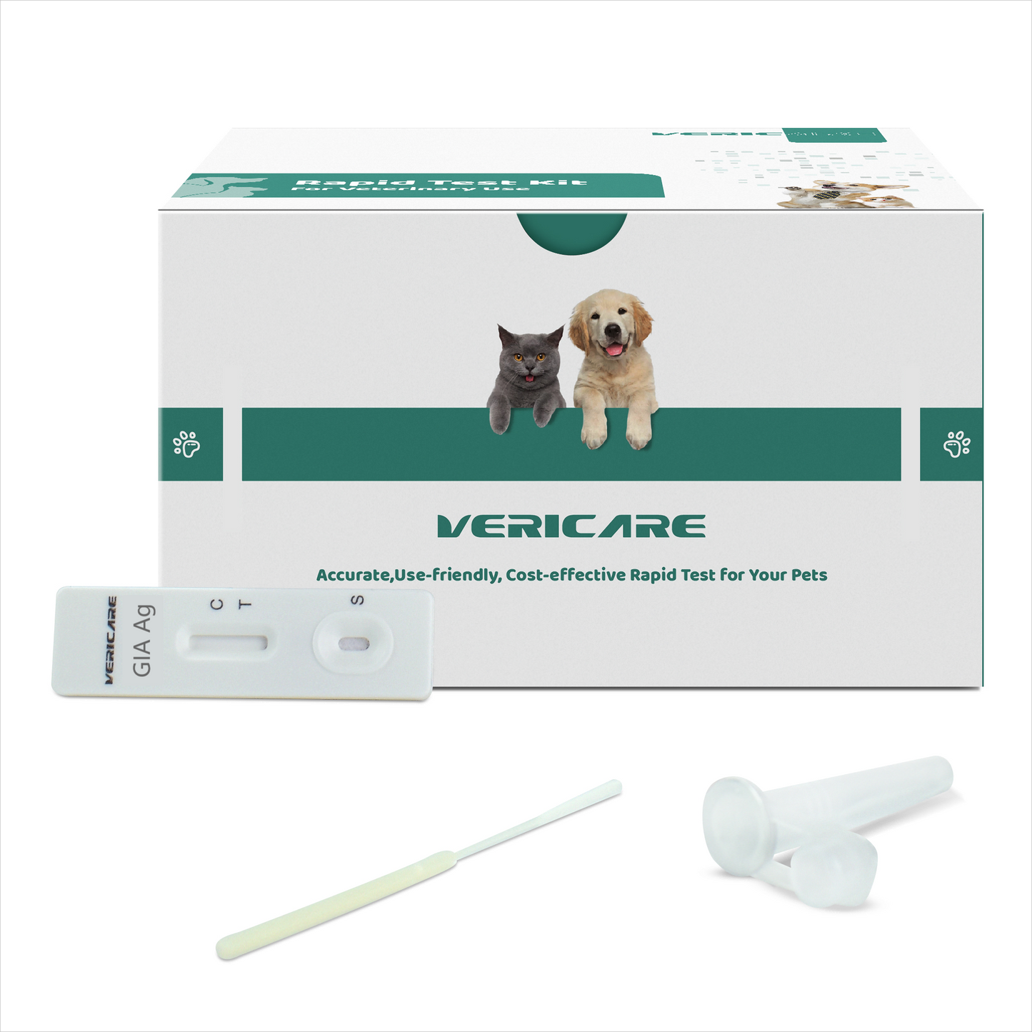 Feline Giardia Antigen Rapid Test Kit GIA Ag
