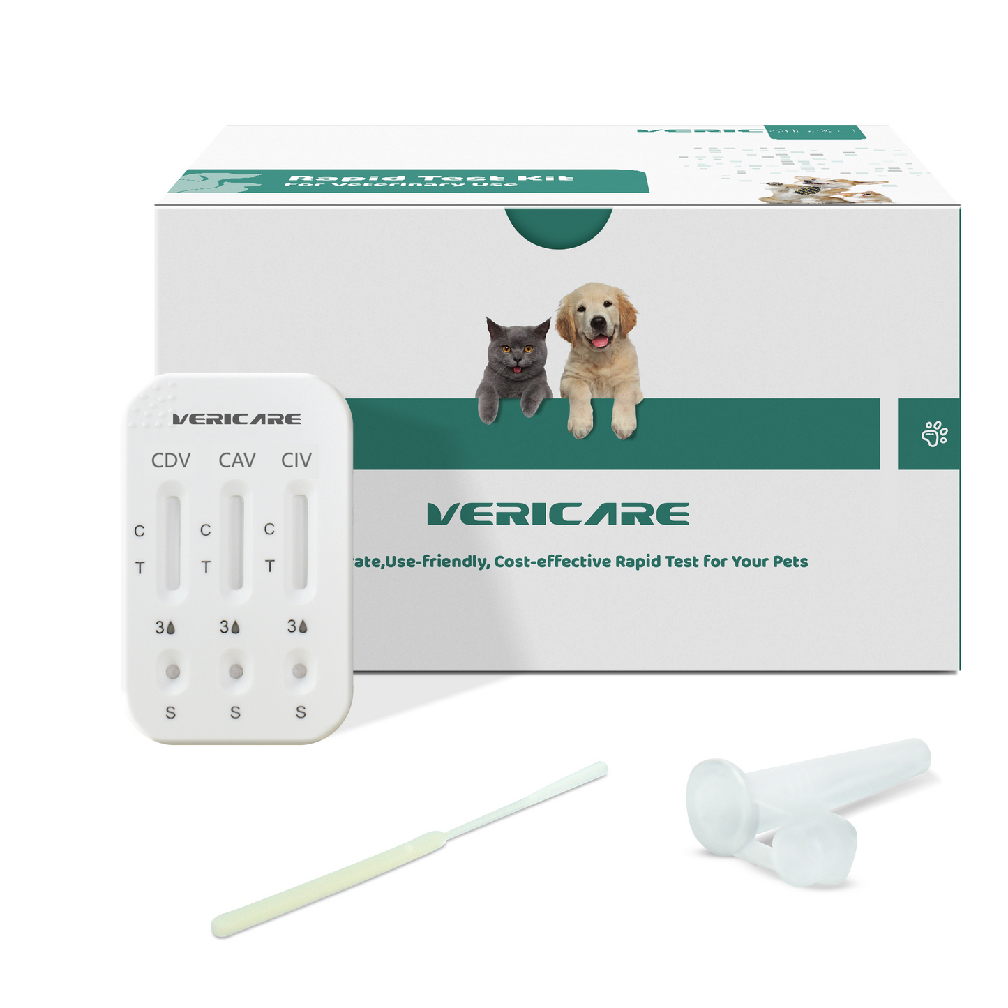 CDV-CAV-CIV Canine combo 3 in 1 Test kits Canine Distemper+Adenovirus+Influenza Virus Combo Rapid Test Kit